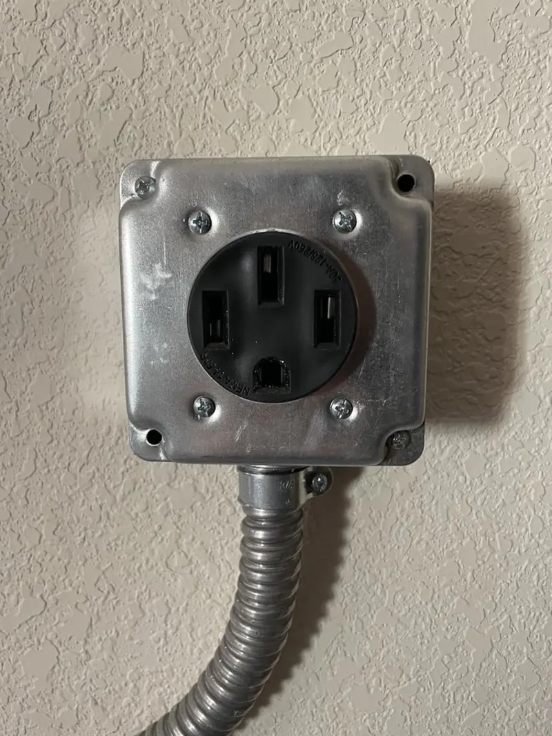 NEMA 14-50 outlet installed for Electrical Panel Upgrade in Taymouth